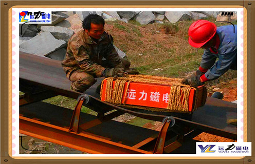 皮帶永磁盤除鐵器，湖南皮帶機(jī)永磁除鐵器參數(shù)_內(nèi)部磁塊安裝方法_湖南皮帶機(jī)永磁除鐵器型號(hào)價(jià)格