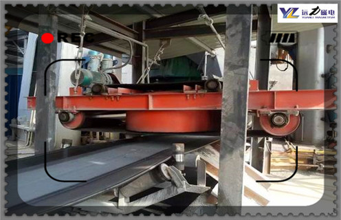 電磁自卸除鐵器，福建電磁自卸油冷除鐵器定做_福建電磁自卸油冷除鐵器定做廠家配件_型號(hào)及工作視頻  