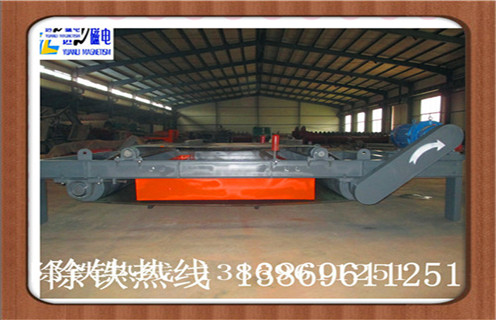 自卸式電磁除鐵器，福建超強(qiáng)干式自卸式電磁除鐵器_福建超強(qiáng)干式自卸式電磁除鐵器廠家配件_型號(hào)及工作視頻
