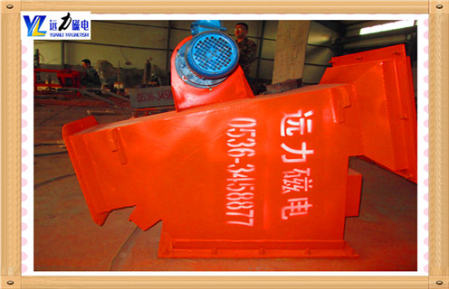 管道自卸式除鐵器，陜西管道式自卸式除鐵器_遠(yuǎn)力陜西管道式自卸式除鐵器12000高斯 可定制工作原理_安裝示意圖